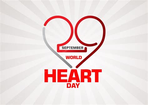 Premium Vector | World heart day logo design with heart shape of 29