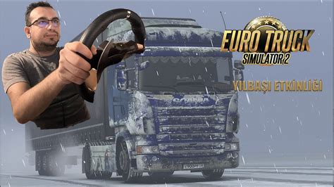 Euro Truck Simulator 2 Kar Fırtınasında Kamyon Sürmek Logitech G29