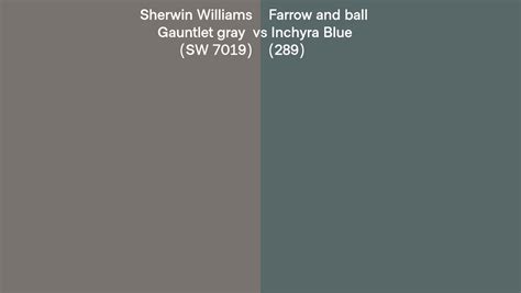 Sherwin Williams Gauntlet Gray SW 7019 Vs Farrow And Ball Inchyra