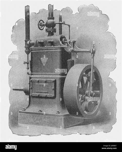 Westinghouse Junior engine, front view (New Catechism of the Steam Engine, 1904 Stock Photo - Alamy