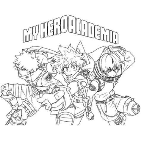 48 My Hero Academia Coloring Pages Online Free Easy