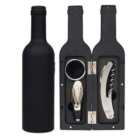 3Pcs Set Wine Opener Tool Set Bottle Opener Stainless Steel Wine Ring