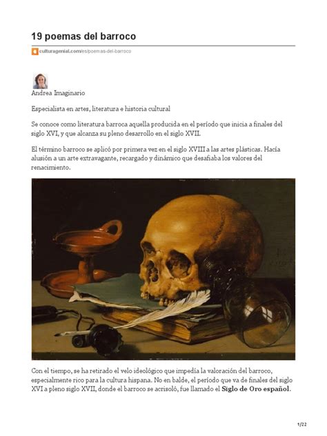 Poemas Representativos del Barroco | PDF | Barroco | John Milton