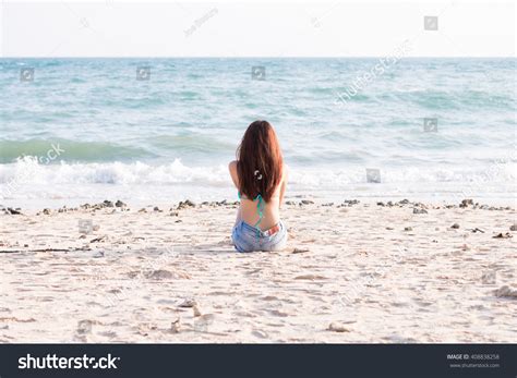 Sexy Girl Bikini Jeans Shorts On Stock Photo 408838258 Shutterstock