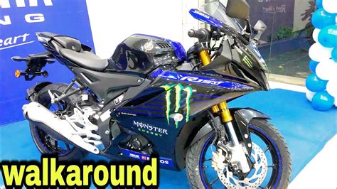 Yamaha R15 V4 monster edition walkaround #r15v4 #monster #yamaha #India #R15M V4 # - YouTube