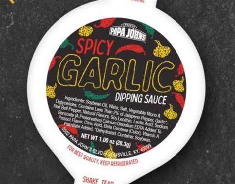 Papa Johns Brings Back Spicy Garlic Sauce Permanently The Fast Food Post