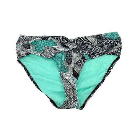 Sunseeker Womens Mint Green Twisted Front Classic Bikini Bottom Size CanadaWide Liquidations