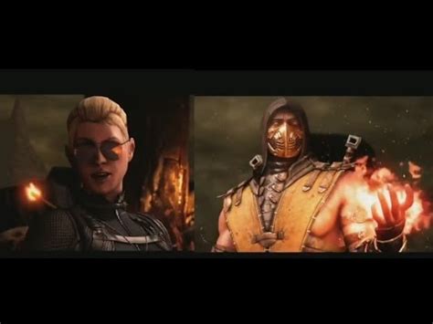 Mortal Kombat X Cassie Cage Vs Scorpion Introduction Dialogue