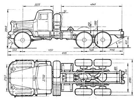 Truck Model Blueprints