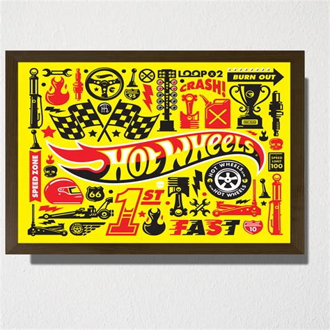 Quadro Hot Wheels Loja Owl Store Elo Produtos Especiais