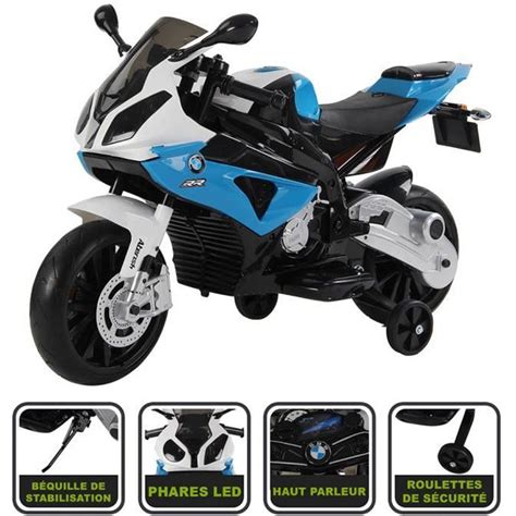 Moto électrique pour enfant CRISTOM Licence BMW Batterie 12V