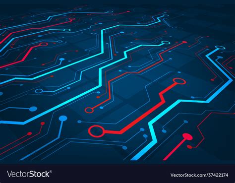 Design in concept electronic circuit boards Vector Image