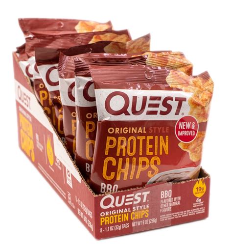 Quest Nutrition Original Style Protein Chips Bbq 8 Bags Vitacost