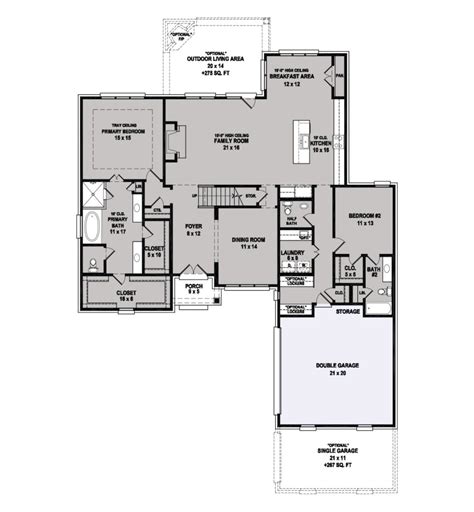 Garland Floor Plan Regency Homebuilders