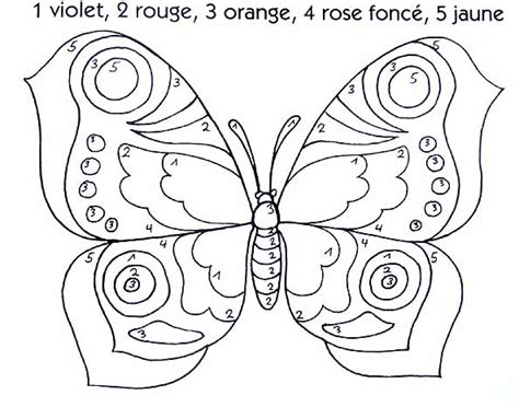 Coloriage Magique Papillon