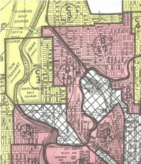 Riverside Neighborhood Detail Of The 1937 Home Owners Loan Corporation