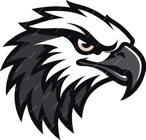 Premium Vector | Predator Hawk A Black Vector Logo for the Demonic