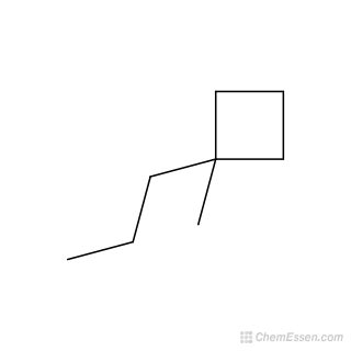 1 Methyl 1 Propylcyclobutane Structure C8H16 Over 100 Million