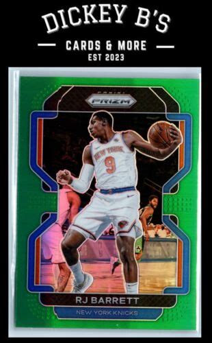 2021 22 Panini Prizm Green 201 RJ Barrett New York Knicks EBay