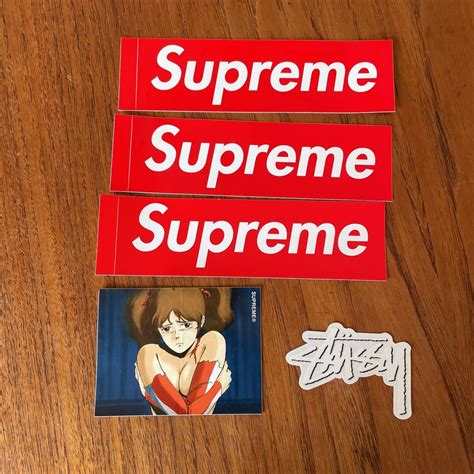 【未使用】supreme ボックスロゴ 赤 ステッカー Logo Sticker シール Stussy 前田俊夫の落札情報詳細 ヤフオク落札価格情報 オークフリー