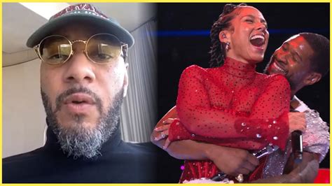 Swizz Beats Reacts To Usher And Alicia Keys’ Hug During Super Bowl Show Funniest Super Bowl