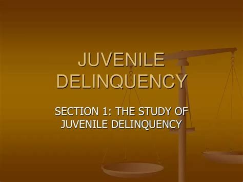 Ppt Juvenile Delinquency Powerpoint Presentation Free Download Id