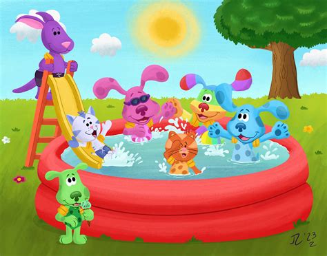 Blue's Clues Pool Party by diesel10joseph567 on DeviantArt