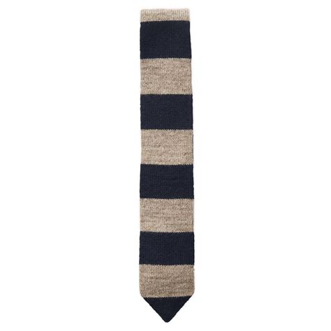 Left Coast Tee - Awning Stripe Knit Tweed Tie