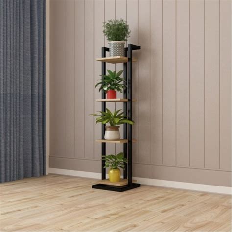 Подставка для цветов в стиле Лофт L16 Клён (30х30х115см) (16K4115 ...