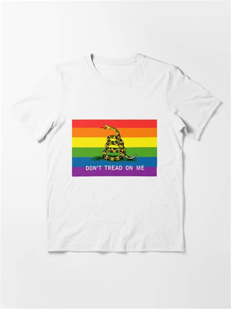 Gadsden Gay Pride Flag T Shirt For Sale By Maddesign Redbubble