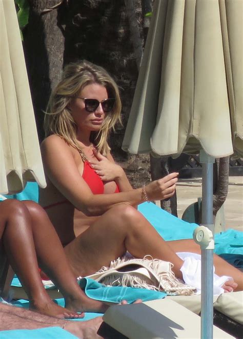 Towie Star Danielle Armstrong Sizzles In Sexy Red Bikini On Extended Holiday With Friends In