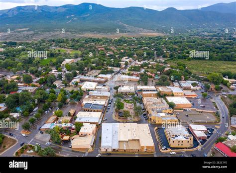 Taos Plaza, Taos, New Mexico Stock Photo - Alamy