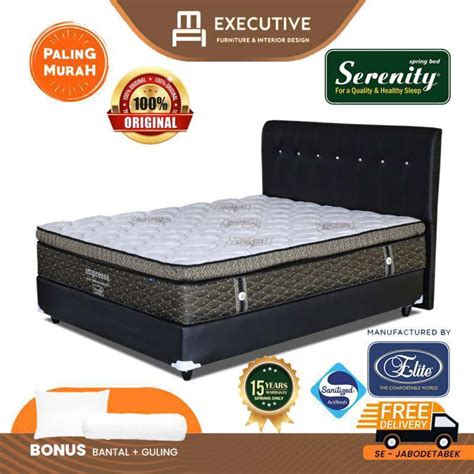 Jual Full Set Kasur Springbed Elite Serenity Impressa Pocked Latex