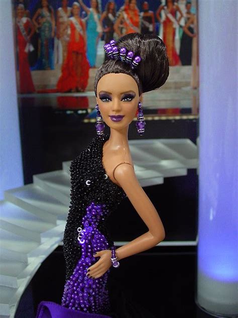 ๑miss Colombia 2012 Barbie Miss Pageant Gowns Model