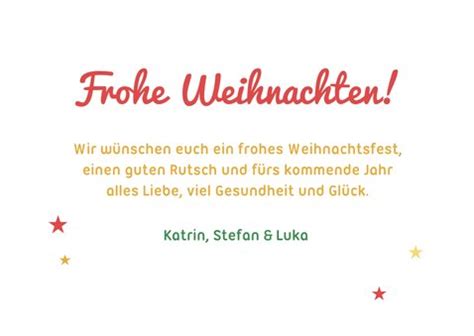 Fotokarte Weihnachtsgr E Mit Gold Send A Smile