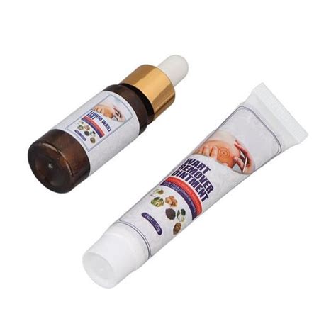 HURRISE crème anti verrues plantaires Verrue Remover Set Molluscum