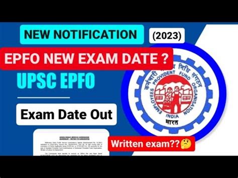 Upsc Epfo Date Upsc Epfo Eo Ao Exam Date Out Upsc