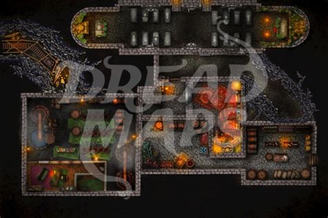 Everstone Manor Ttrpg Battlemap By Dread Maps