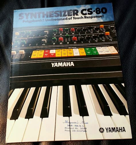 MATRIXSYNTH: Original Yamaha CS-80 Synthesizer Brochure, Full Color, 8 Page