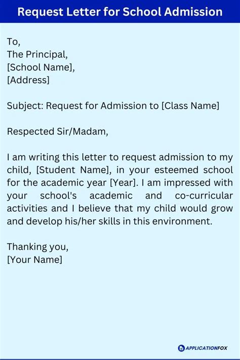 (9+ Samples) Application for School Admission