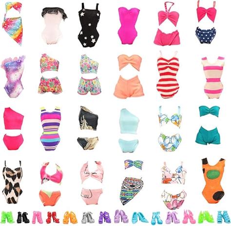 Amazon Barwa Sets Swimwear Swimsuit Beach Bikini Bathing Clothes With Shoes For Inch