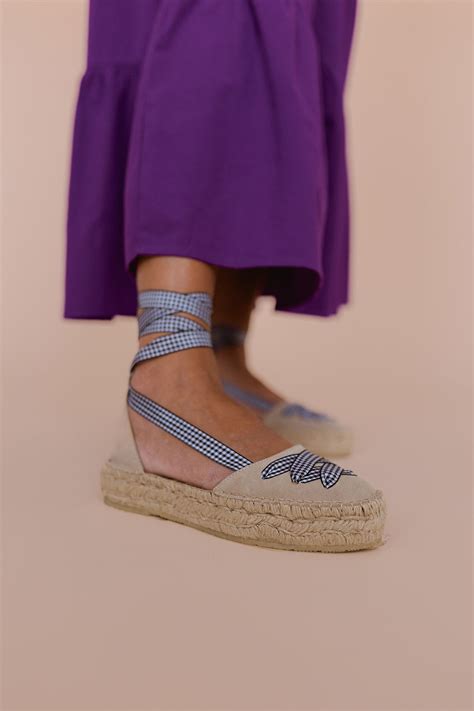Alpargata San Sebastian Nude Y Vichy Marieth