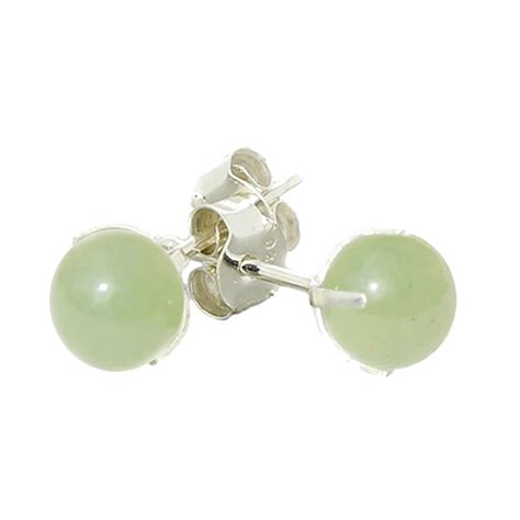 Boucles D Oreilles En Jade De Chine Argent Vibrations Cristallines