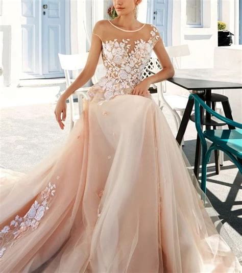 robe de mariée rose poudrée fa6b62