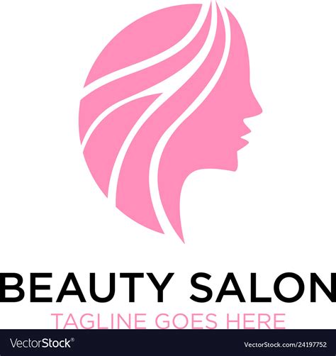 Beauty salon logo design inspiration Royalty Free Vector