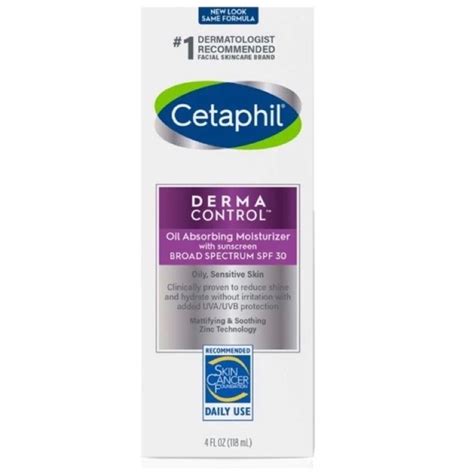 Cetaphil Pro Dermacontrol Oil Absorbing Moisturizer With Spf 30 Broad Spectrum Sunscreen