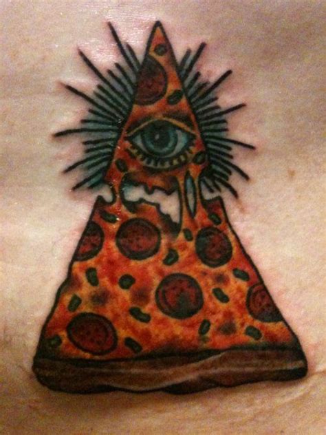 Really A Mockery Of The Annuit Coeptis Concept Pyramid With Eye | Tattoos, Food tattoos, Pizza ...