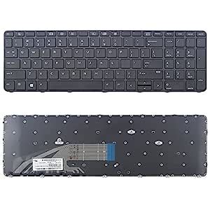 New Us Black Keyboard No Backlit With Frame For Hp Probook G