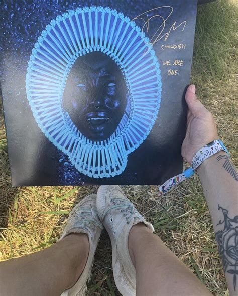 Awaken! My Love signed by Donald Glover 💙 : r/hiphopvinyl