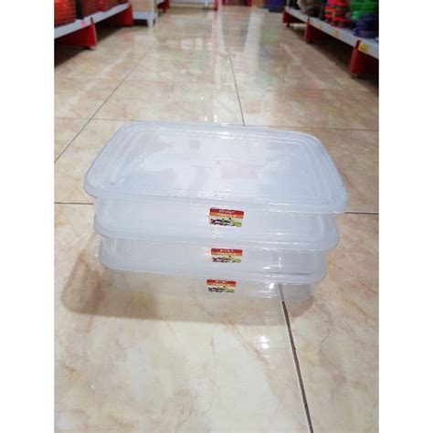 Jual Kotak Brownis Kotak Makan Plastik Tempat Brownis 2000ml Shopee